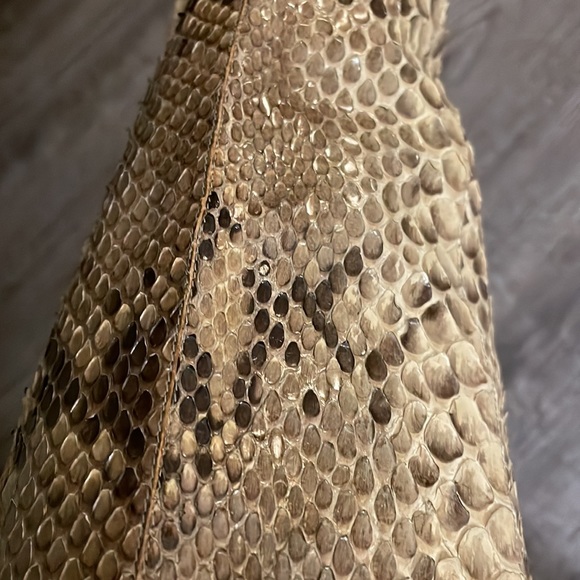 Authentic Vintage VERSACE Genuine Python Boots Size fits 8 half ❤️ GORGEOUS - Picture 5 of 17